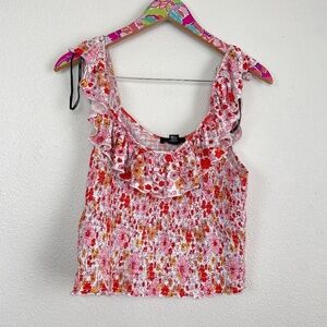 Forever 21+ smocked crop top size 2X // 1980